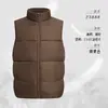 Colete de Algodão Vermelho para Trabalho com Logo Impresso, Espessado para Outono e Inverno, Colete de Fotografia, Roupa de Trabalho ao Ar Livre para Voluntários
