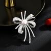 Fivela magnética de laço de pérola, acessórios de terno de moda de indústria pesada coreana de alta qualidade, broche coringa anti-reflexo, atacado