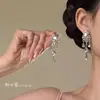 Beleza Preciosa~ Brincos de Franja de Zircônia Super Brilhantes para Mulheres, Estilo de Luxo Leve de Alta Qualidade, Brincos Únicos e Bonitos