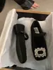 EM. Elegantes Zapatos Mary Jane Ji para Mujer, Zapatos Cuadrados con Piel Sintética y Pedrería Estilo Francés para la Noche, Forrados de Borrego, Zapatos Planos de Invierno para Mujer