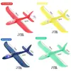 49cm grande espuma avião emissor de luz de brinquedo mão jogar avião modelo aeronaves crianças planador atividade empurrar presente Festival