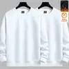 Sudadera con cuello redondo y forro polar para hombre, marca de moda de otoño e invierno, prenda interior versátil holgada de manga larga, atuendo unisex para pareja, top para estudiante