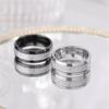 Anillo personalizado de moda de acero de titanio con patrón de niebla para mujer, mismo estilo de celebridad de internet, anillo para hombre, joyería caliente transfronteriza europea y americana