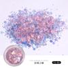 Glitter para Nail Art de Celebridade da Internet, Glitter para Maquiagem dos Olhos, Decorações de Unhas Degradê Deslumbrantes de Tamanho Misto, Iridescente