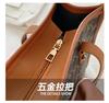 Bolso para Mujer Gran Capacidad 2022 Nuevo Estilo Coreano Bolso de Axila Hombro Portátil Bolso de Mujer Estampado Moda Popular Bolso Tote