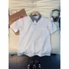 Camisa Polo de Manga Corta Patchwork Cuadros Estilo Americano Falso Dos Piezas para Hombre, Estilo Veraniego, Marca Trendy Genial Canalla, Camiseta de Hombro Real de Peso Pesado