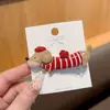 Pinza para el pelo con estampado de leopardo y flores, accesorio para el pelo elegante y exquisito, pinza dulce para flequillo, pinza para el pelo para mechones sueltos, adorno para el pelo elegante y exquisito