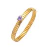 Traje de Zircón Amor Esmeralda Europeo y Americano Transfronterizo para Mujer Traje de Pulsera de Anillo en Forma de Corazón Transfronterizo Cadena para Clavícula