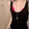 Conjunto de Dos Piezas de Camisolas Finas, Ligeramente Transparentes y Holgadas, Chalecos Versátiles para Verano, Ropa Interior, Tops Tubo, Ropa Exterior Adelgazante