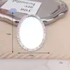 2025 Novo Espelho de Coração DIY Acessórios de Joias para Celular Diamante Pérola Flor Lente Materiais de Beleza para Celular