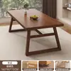 Mesa de Jantar Doméstica para Apartamentos Pequenos, Mesa Grande de Tabuleiro para Moradias Alugadas, Mesa de Jantar Retangular Estilo Tronco, Combinação de Mesa e Cadeiras para Hotel