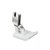 Pie Prensatelas Plano Abierto/Cerrado Seis Mariposas Blanco Teflón T652 9MM 12MM para Máquina de Coser, Pie Prensatelas Espiga de Herringbone, Pie Prensatelas de Plástico