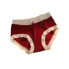Ropa interior roja para mujer en su año zodiacal, estilo de cintura media, amigable con la piel, transpirable, entrepierna antibacteriana de grafeno, bragas con lazo de encaje