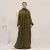 2023Loriya AliExpress Nuevo Modelo Falda Larga con Pañuelo para la Cabeza, Vestido Holgado Talla Grande LR626