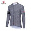 Ropa de ciclismo de otoño para hombre y mujer, deportes al aire libre, manga larga, transpirable, secado rápido, cremallera, top para ciclismo de carretera