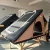Tienda de Techo para Coche, Tapa Dura de Aleación de Aluminio, Ligera, Impermeable, Tienda de Campaña para Coche de Viaje Todoterreno