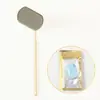 Espejo de Inspección con Forma de Corazón para Extensiones de Pestañas, Lente Rectangular, Antirrizado, Superficie de Espejo Antivaho, Espejo para Pestañas, Espejo Oral Redondo