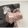 Bolso de Axila Plisado de Nicho Bolso de Mujer 2025 Nueva Moda Cuero Encerado al Aceite Bolso de Hombro Versátil de Alta Gama Bolso Bandolera