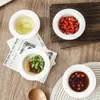Plato de cerámica para salsa, plato para salsa de dumplings, plato casero con forma de sombrero de paja para condimentos, plato para salsa de soya, plato para vinagre, plato para condimentos, plato para snacks, uso comercial