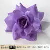 Flor de rosa artificial con bordes rizados, cabeza de rosa para arreglos florales, materiales de arte floral, accesorio para el cabello, accesorio de pasador, decoración de boda
