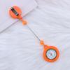 Reloj de Bolsillo para Enfermera con Cuentas DIY Botón de Tirón Fácil Marca Cronógrafo de Tirón con Cuentas Correa de Cuero Reloj de Bolsillo de Prueba Estudiante Creativo Lindo