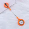 Reloj de Bolsillo para Enfermera con Cuentas DIY Botón de Tirón Fácil Marca Cronógrafo de Tirón con Cuentas Correa de Cuero Reloj de Bolsillo de Prueba Estudiante Creativo Lindo