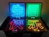 Letrero Luminoso de Mano para Bar KTV, Letrero Guía de Vino, Carácter Luminoso Acrílico, Letrero Luminoso de Brindis Rápido para Cumpleaños