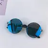 Óculos de sol com letra para moda infantil, óculos de sol modernos para meninos e meninas, óculos com proteção UV, óculos fofos, óculos de sol para bebês