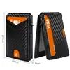 Cartera para hombre multi-tarjeta con ranuras, con stock transfronterizo, tarjetero magnético, anti-skimming, tapa abatible 80% de descuento, estuche para tarjeta de identificación de aleación de aluminio