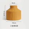 Estilo Nórdico Morandi Linhas Irregulares Textura de Borracha Esmalte Cerâmica Vaso Sala de Estar Sala de Jantar Armário de TV Decoração