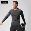 Ropa de Fitness para Hombre, Ropa de Running de Secado Rápido Otoño e Invierno, Bodis, Tops de Manga Larga, Camisetas Elásticas, Ropa para Entrenamiento en Gimnasio