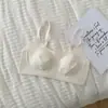 Homem de Papel Invisível Revelando Seios Grandes Roupa Íntima Pequena Top Feminino Fino Redução de Seios Suporte Macio Sutiã Sem Costura