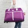 Bolsa de Viagem Feminina Grande Capacidade com Rodinhas Bolsa Portátil Estilo Coreano Viagem de Curta Distância Bagagem de Mão Leve Dobrável para Estudantes Homens