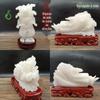 Atacado Jade Afegão Jade Branco Repolho Hengcai Tiancai Decoração de Mesa para Casa Enfeites Artesanato em Jade Chinês Presentes