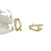 Pendientes de lujo ligeros de metal brillante retro con doble fila de microincrustaciones de circonitas y perlas, elegantes, de alta gama, exquisitos y combinables para mujer.