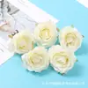 Cabeza de Rosa Simulada Material para Manualidades Tela de Seda Flor Falsa Flor Simulada Flor de Boda Decoración del Hogar Realista de Gama Alta