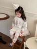 Sudadera con Lazos para Niñas Leggings con Costuras Nueva Colección Primavera 2025 Sudadera con Oso y Hilo para Niñas