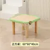 Armário Combinado de Armazenamento com Embalagem Macia de Madeira Maciça para Crianças do Jardim de Infância, Armário de Auxílio Didático Montessori, Armário com Quadro de Desenho Canto de Área Anticolisão para Bebês