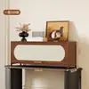 Gabinete Retro Armario de Almacenamiento Estante Simple de Pie Sala de Estar Hogar a Prueba de Polvo Armario de Almacenamiento Multicapa