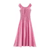 Vestido longo elegante para o trabalho, estilo europeu e americano, novo da moda 2026, atacado feminino Amazon