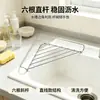 Estante de drenaje triangular para fregadero, estante de drenaje para esquina de cocina, estante de almacenamiento para lavar platos, organizador de trapos para esquina
