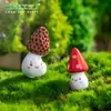 Micro Paisaje de Exportación Transfronteriza Hongo Pequeño Lindo Inclinado Musgo Lindo Jardinería Decoración DIY Accesorios Adornos Pequeños