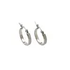 Pendientes redondos de acero de titanio de alta calidad europeos y americanos, temperamento nicho, pendientes geométricos de acero inoxidable de oro de 18 quilates, venta al por mayor para mujer