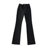YPFF pantalones de mujer de moda estilo europeo y americano ajustados cintura alta corte slim color sólido pantalones levanta glúteos bolsillo pantalones de mezclilla