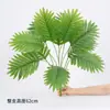 Planta Verde de Simulación Planta en Maceta Hoja de Monstera Hoja de Plátano Palma Areca Planta Artificial Hoja Verde Bonsái Separador Maceta para Flores Canaleta para Flores Decoración