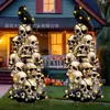 Conjunto de Placas de Madeira de Fantasma para Halloween da Amazon Decoração para Festa de Feriado, Jardim e Gramado