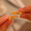 Anillo de Erosión Minimalista para Hombres y Mujeres, Anillos de Pareja Nicho de Lujo Ligero, Regalo para las Fiestas, Abertura Ajustable, Directo del Fabricante