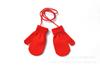Guantes de Invierno Cálidos de Punto para Niños Guantes Lindos con Cuerda para Colgar del Cuello para Bolso para Niños de Jardín de Infancia