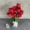 9 Manojos Pequeños de Rosas Búlgaras para Decoración del Hogar y Hotel, Rosas Marrones para Bodas al por Mayor