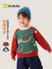 Suéter de Inverno Anti-bolinhas Dudu's Kids: Blusa de Tricô Quente para Meninos, Roupa de Inverno Fofa e Moderna para Meninas